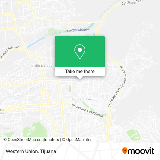 Western Union map
