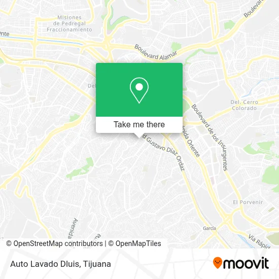 Auto Lavado Dluis map