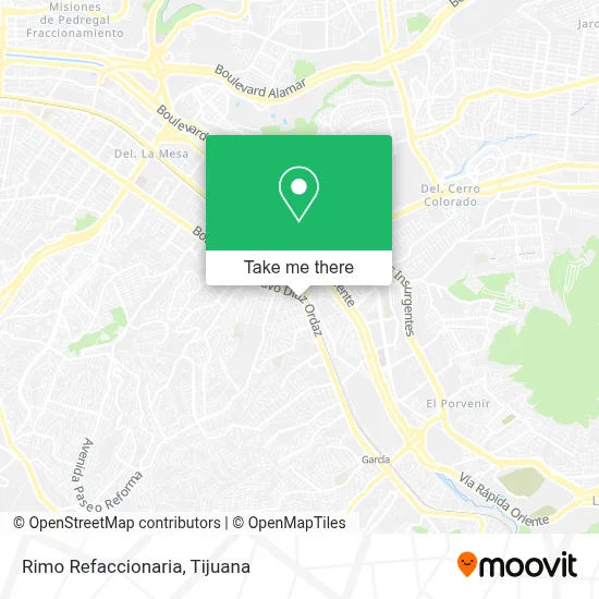 Rimo Refaccionaria map