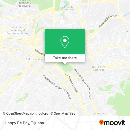 Happy Be Day map