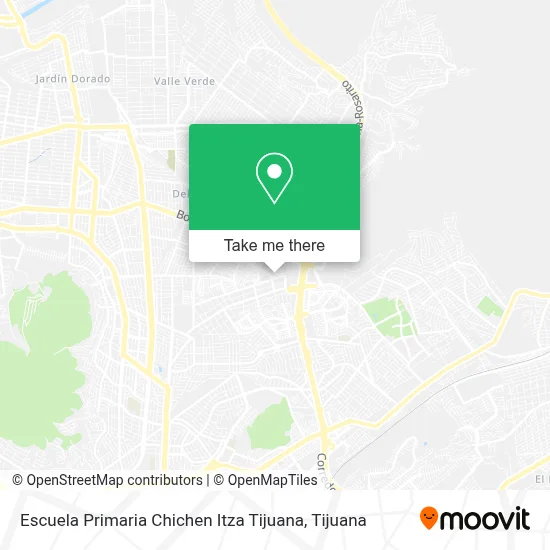 Escuela Primaria Chichen Itza Tijuana map