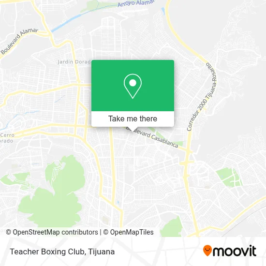 Teacher Boxing Club map