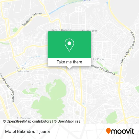 Motel Balandra map