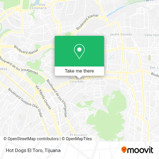 Hot Dogs El Toro map