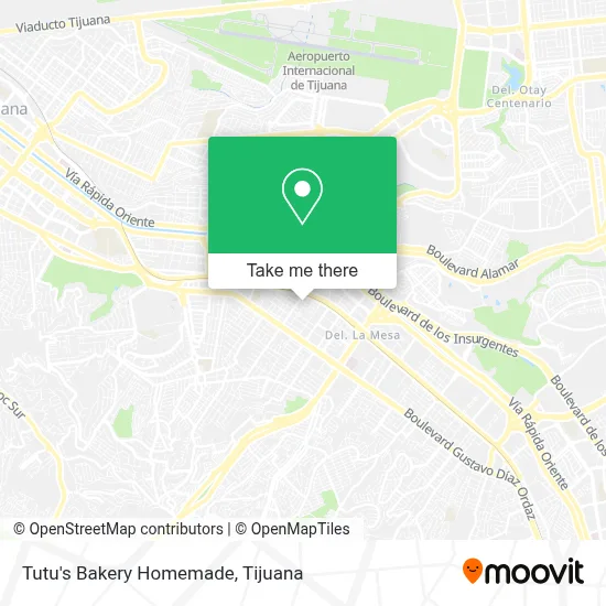 Tutu's Bakery Homemade map