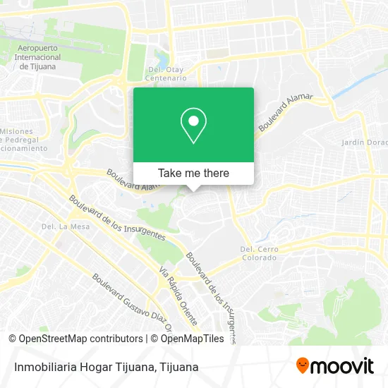 Inmobiliaria Hogar Tijuana map