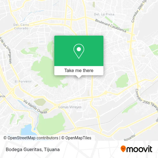 Bodega Gueritas map