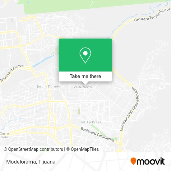 Modelorama map