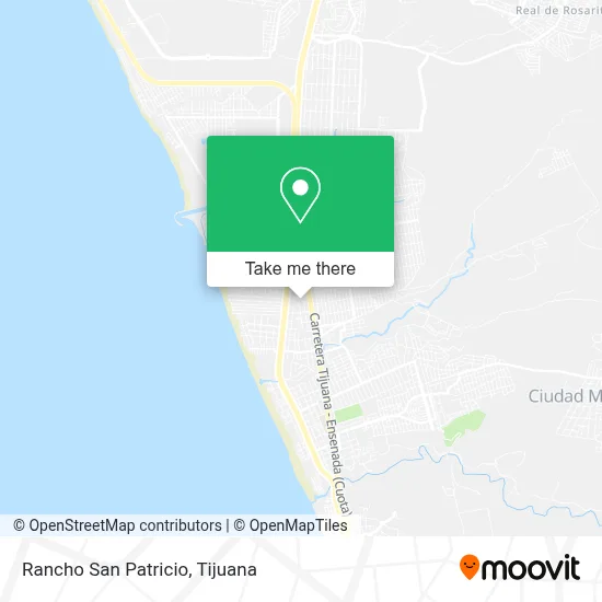 Rancho San Patricio map
