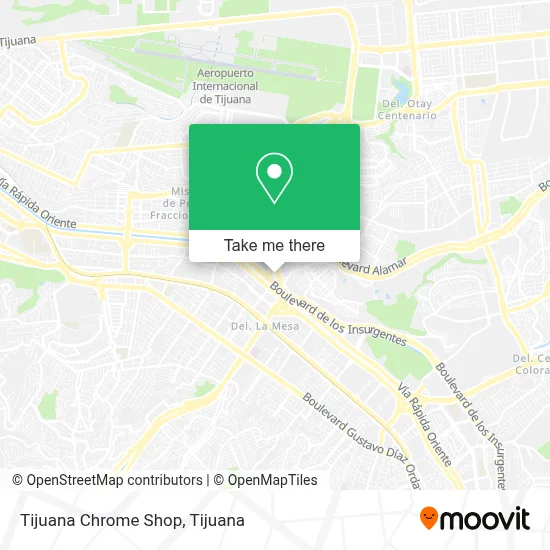 Tijuana Chrome Shop map