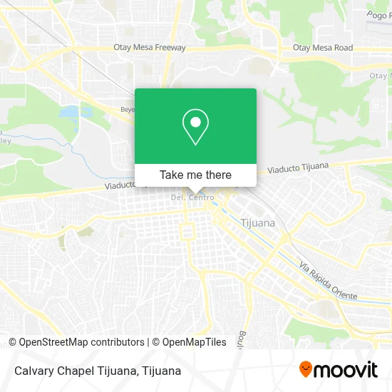 Calvary Chapel Tijuana map