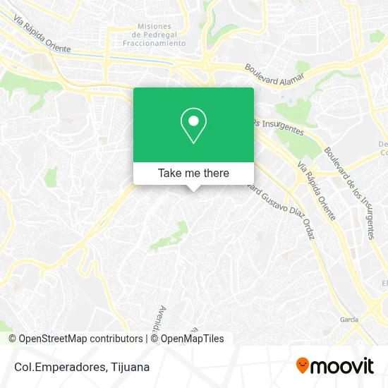Col.Emperadores map