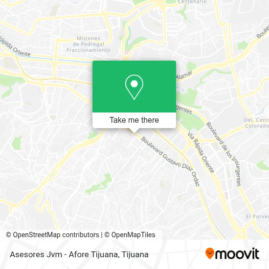 Asesores Jvm - Afore Tijuana map