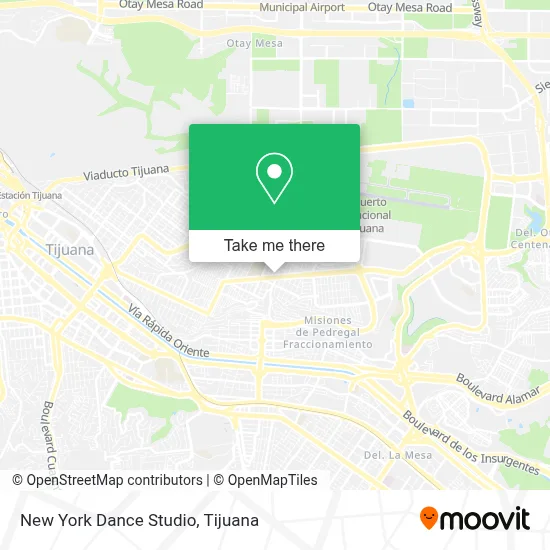 New York Dance Studio map