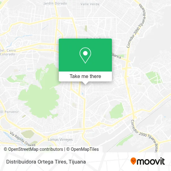 Distribuidora Ortega Tires map