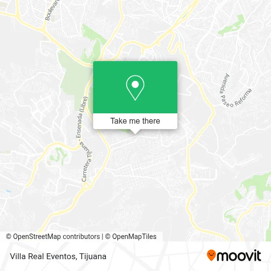 Villa Real Eventos map