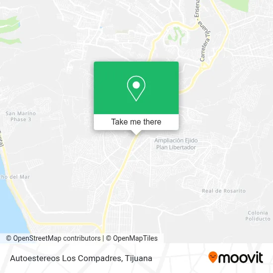 Autoestereos Los Compadres map