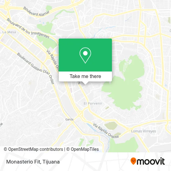 Monasterio Fit map