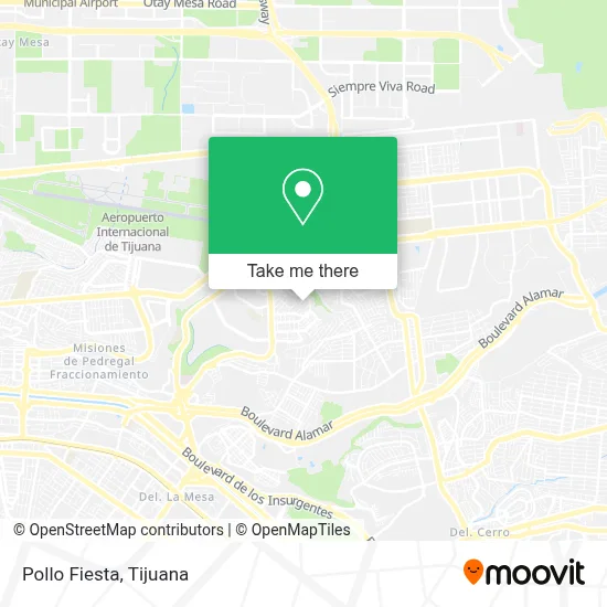 Pollo Fiesta map