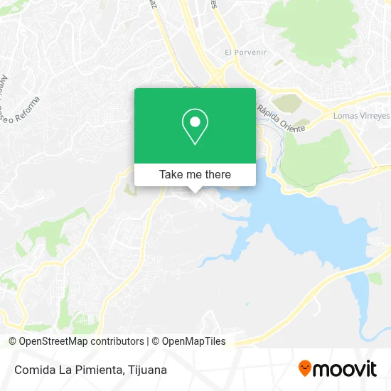 Comida La Pimienta map