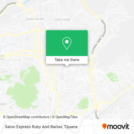Salon Express Ruby And Barber map