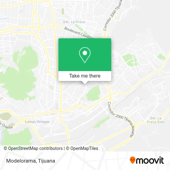 Modelorama map