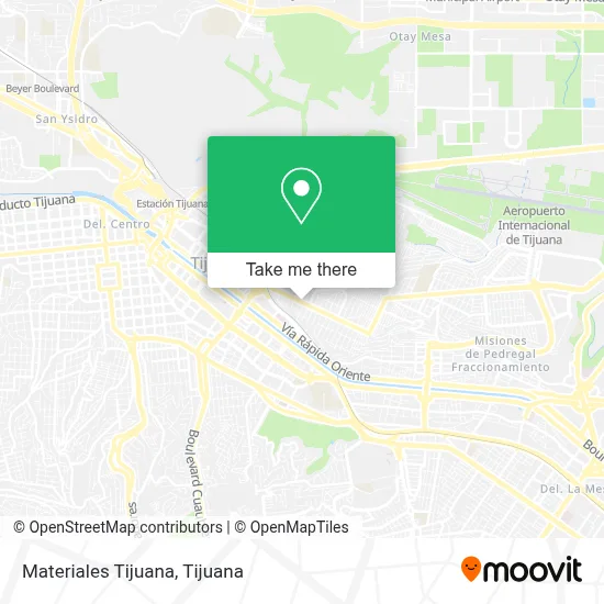 Materiales Tijuana map