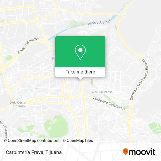 Carpintería Frava map