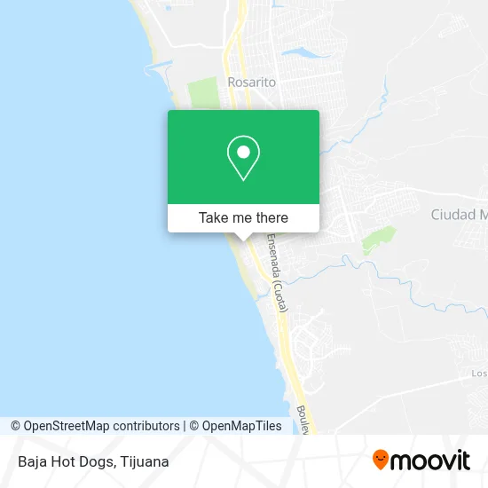Baja Hot Dogs map