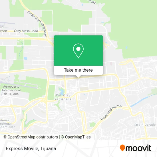 Express Movile map