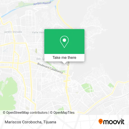 Mariscos Corobocha map