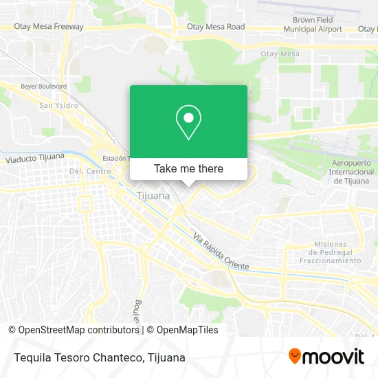 Tequila Tesoro Chanteco map