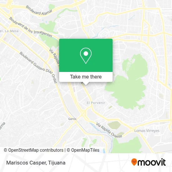 Mariscos Casper map