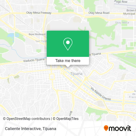 Caliente Interactive map