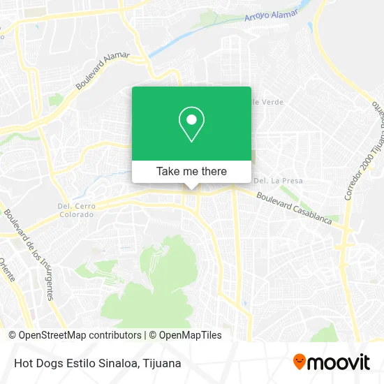Hot Dogs Estilo Sinaloa map