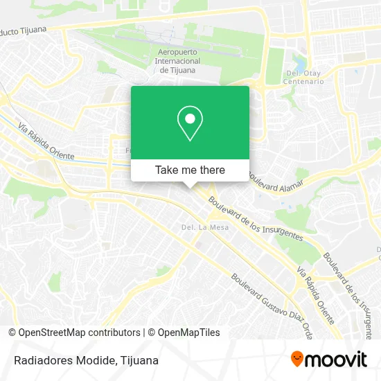 Radiadores Modide map