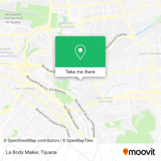 La Body Maker map