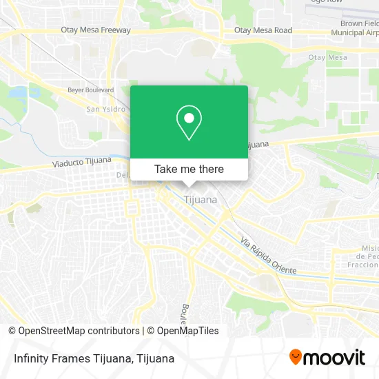 Infinity Frames Tijuana map