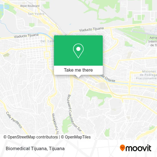 Biomedical Tijuana map