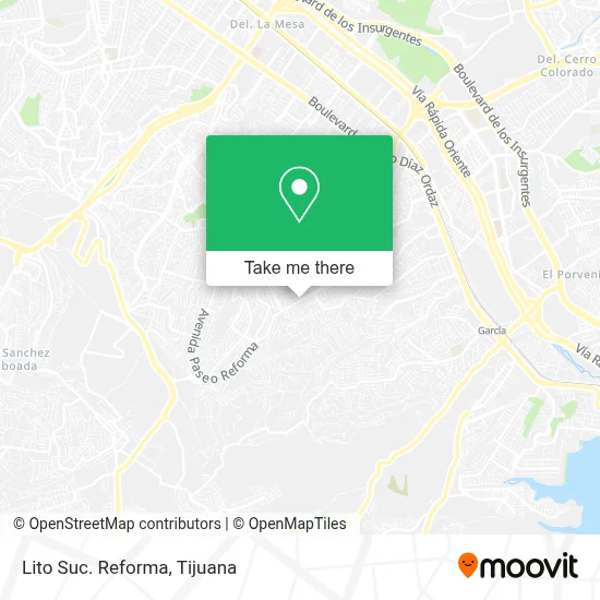 Lito Suc. Reforma map