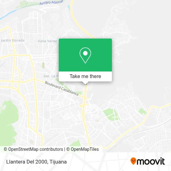 Llantera Del 2000 map