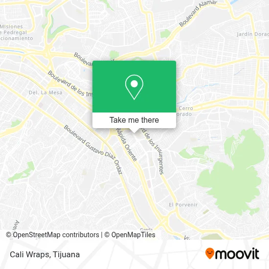 Cali Wraps map