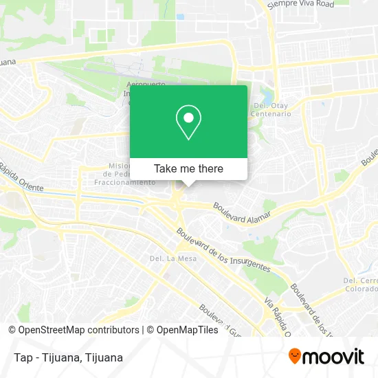 Tap - Tijuana map