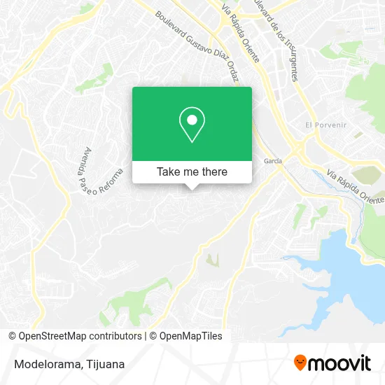 Modelorama map