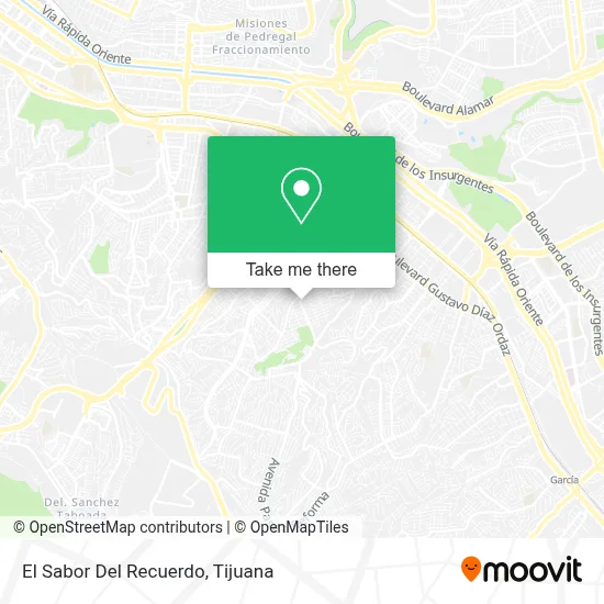 El Sabor Del Recuerdo map