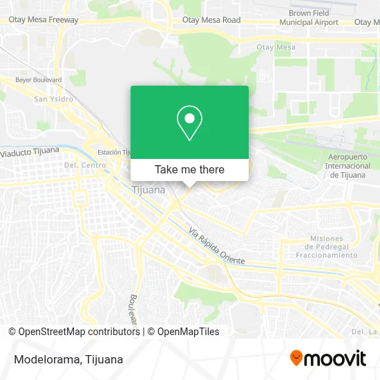 Modelorama map