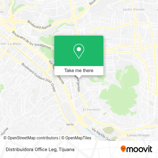 Distribuidora Office Leg map