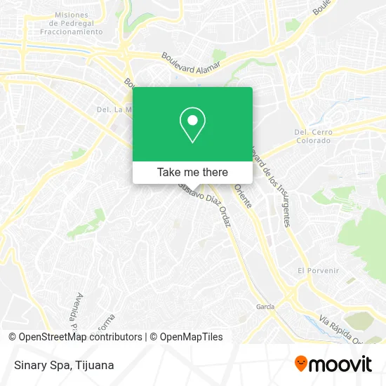 Sinary Spa map
