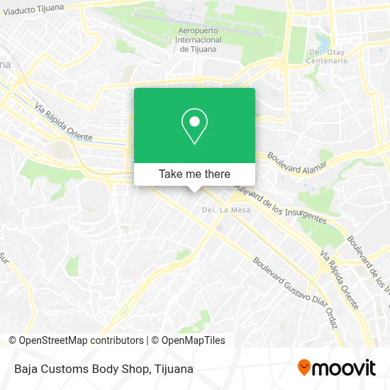Baja Customs Body Shop map