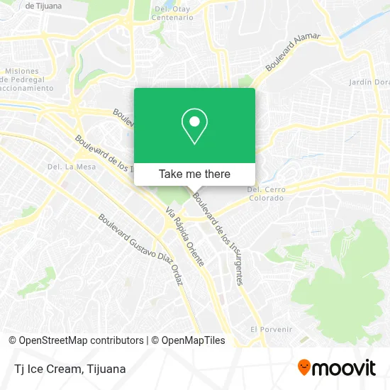 Tj Ice Cream map